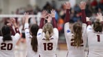 Image for Volleyball drops straight sets to Albion