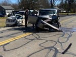 Image for 3 taken to Reid Health after head-on Henley Road crash