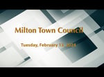 Image for Milton Town Council Meeting of February 13, 2024