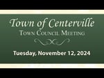 Image for Centerville Town Council & Public Hearing of November 12, 2024