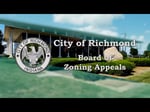 Image for City of Richmond Board of Zoning Appeals Meeting of Wednesday, January 14, 2026