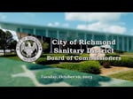 Image for City of Richmond Sanitary District of October 10, 2023