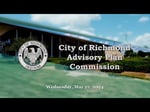 Image for City of Richmond Advisory Plan Commission Meeting of May 22, 2024