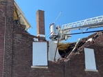 Image for Photos: Roof on North D Street building collapses