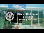 Image for City of Richmond Board of Zoning Appeals Meeting of September 11, 2024