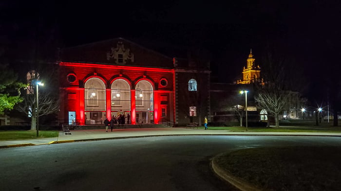 Image for Civic Hall, Lit Up for Christmas