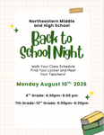 Image for Northeastern Middle and High School Back to School Night!