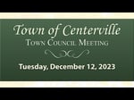 Image for Centerville Town Board Meeting of December 12, 2023