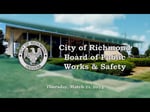 Image for City of Richmond Board of Public Works and Safety Meeting of March 21, 2024