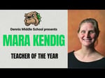 Image for Mara Kendig   -  Dennis Middle School's  Teacher of the Year 2024