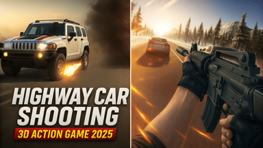 Highway Car Shooting 3D  Action Game 2025