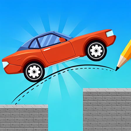 Draw One Line Bridge Puzzle