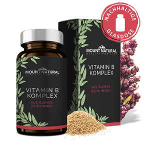 MOUNT NATURAL Vitamin B-Komplex in nachhaltiger Glasdose