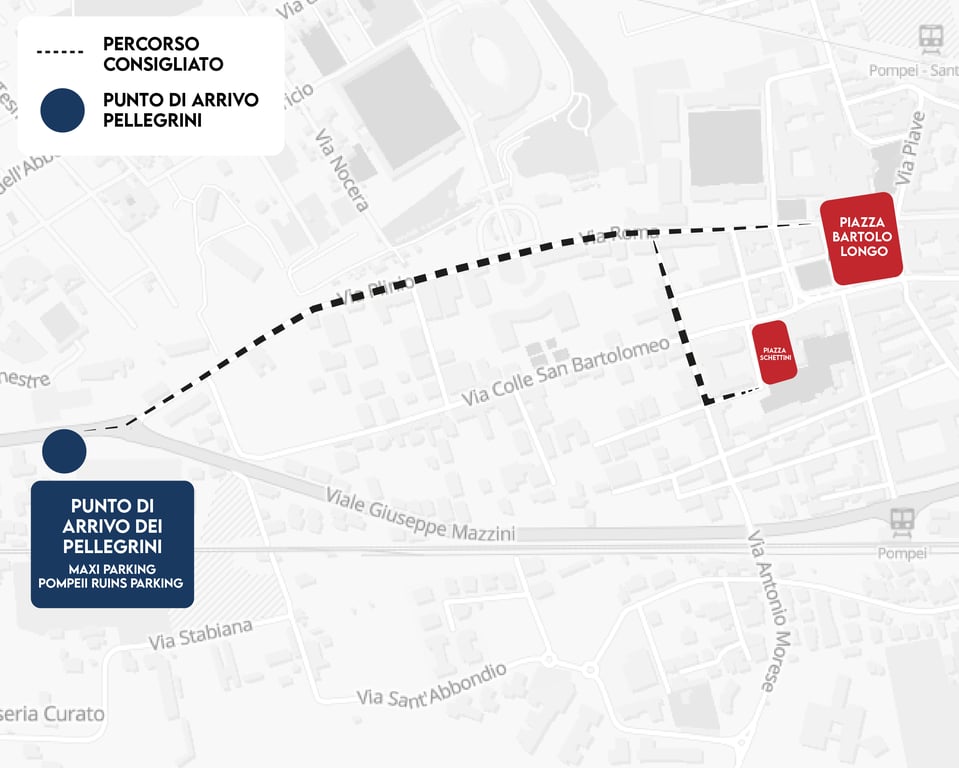 Percorso da Pompeii Ruins Parking