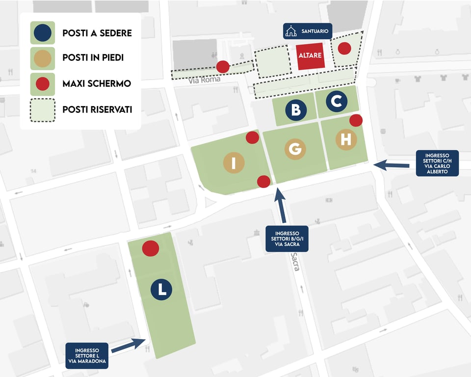 Mappa complessiva dei settori