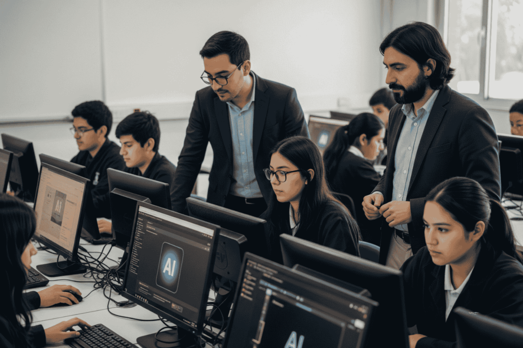 educacion transformacion adopcion ia industria chile estudiantes