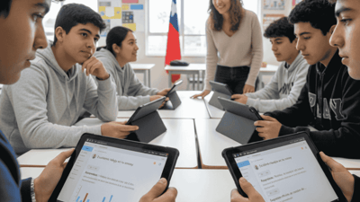 Estudiantes retroalimentación IA Chile