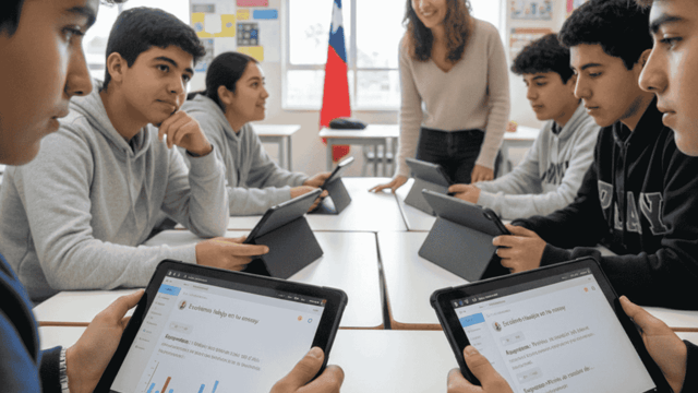 Estudiantes retroalimentación IA Chile