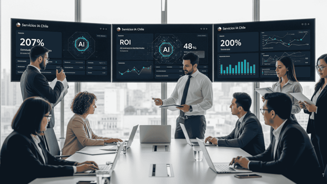 roi servicios ia chile resultados empresariales medibles
