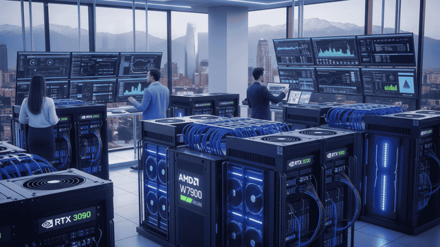 infraestructura ia chile hardware gpu amd nvidia datacenter corporativo profesionales tecnicos
