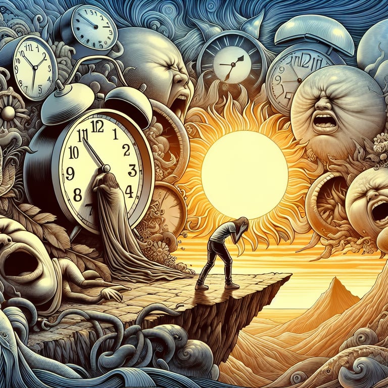 Caption 4: Hormonal imbalances, such as those involving cortisol and melatonin, play a significant role in sleep disturbances and morning fatigue.