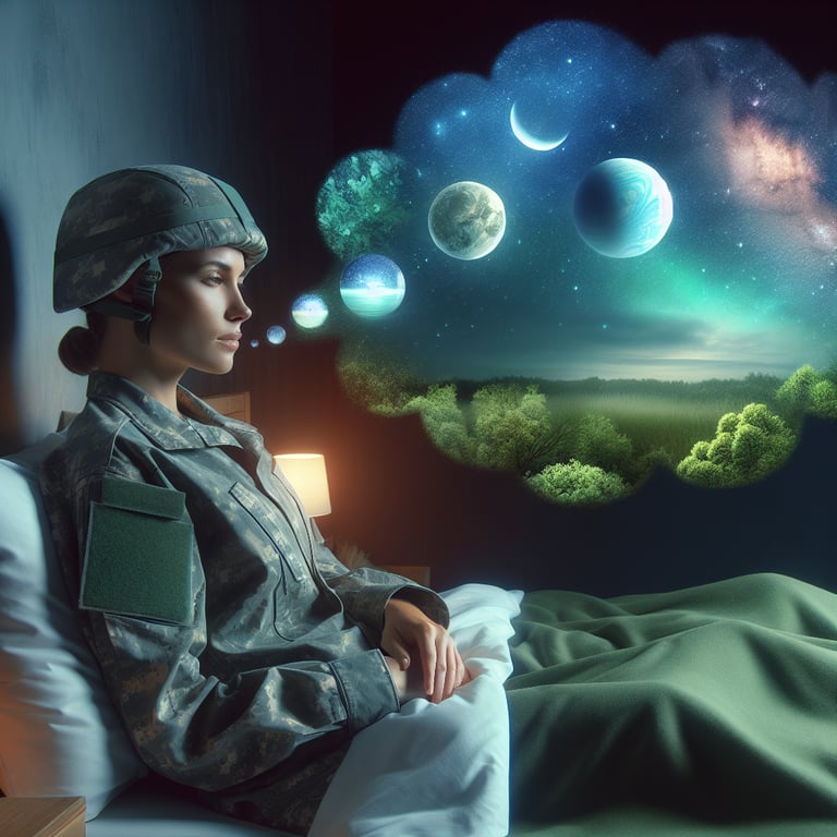 Understand the psychological strategies behind the Military Sleep Method, which employs progressive muscle relaxation and visualization to combat stress and anxiety for better sleep quality.