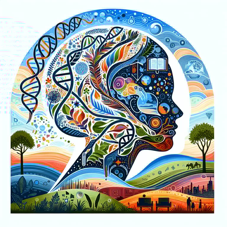 Cognitive abilities and life experiences, including travel and overcoming adversity, shape our personality traits and resilience.