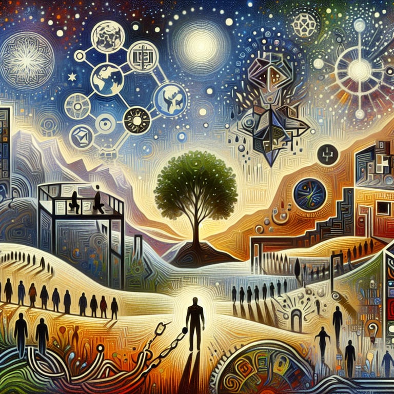 Creativity and innovation flourish globally as individualism encourages unique artistic expressions and breakthroughs in technology and art.