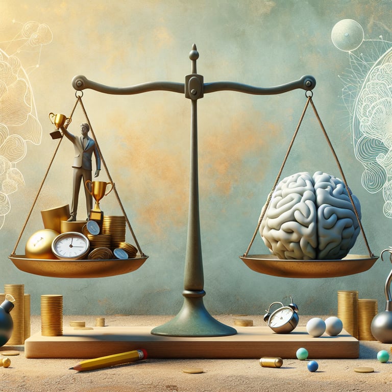 Image illustrating the potential risks of high stress and conflict associated with Type A personalities, highlighting the importance of balancing ambition with well-being.