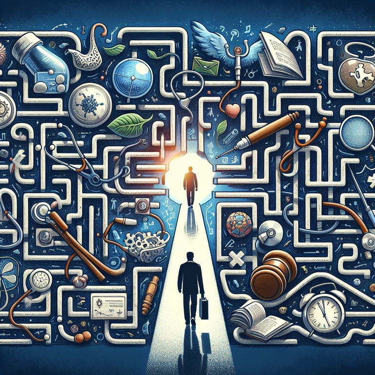 Illustration of a young person standing at a crossroads, representing the challenge of choosing a clear path amidst role confusion.