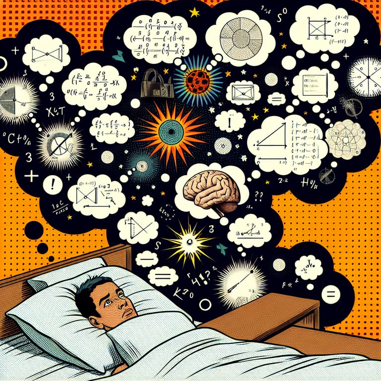 Mental health conditions like anxiety and depression can significantly contribute to nighttime overthinking and sleep issues.