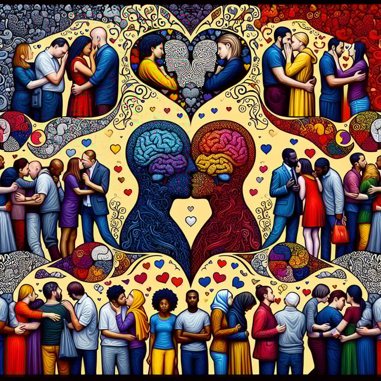 Public Display of Affection (PDA) in relationships is influenced by attachment styles, social approval, and personality traits, affecting how couples express intimacy in public.