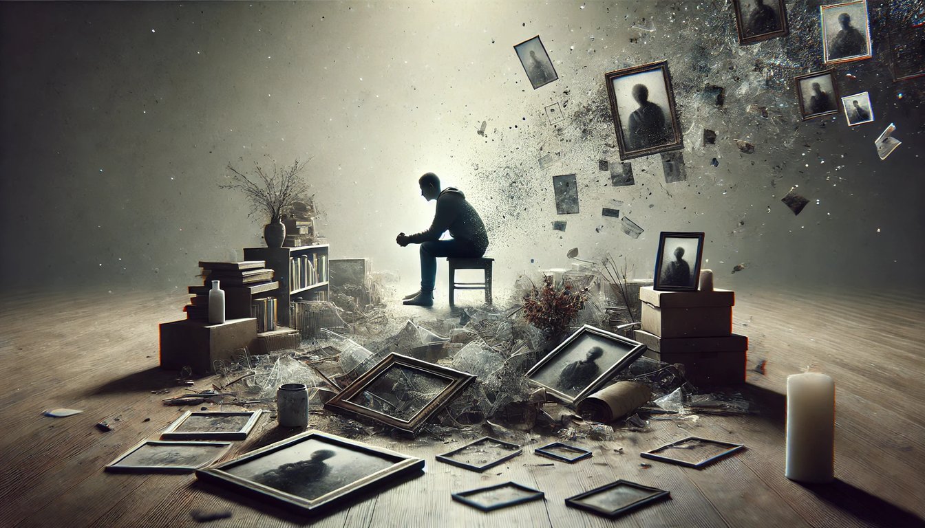 An individual coping with loss.