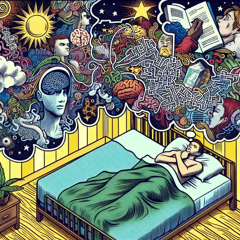 High cortisol levels at night can exacerbate overthinking by increasing stress and disrupting sleep patterns.