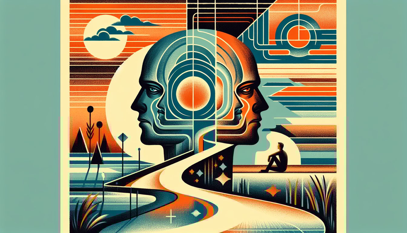 Traders in a bustling stock exchange exemplify the risky interplay between ego and overtrading, driven by overconfidence and an inflated sense of control.