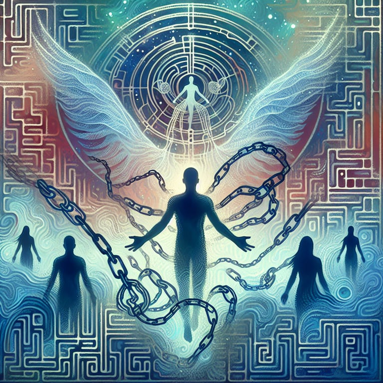 Visualization techniques, such as imagining the release of soul ties, can empower individuals to detach from unhealthy relationships.