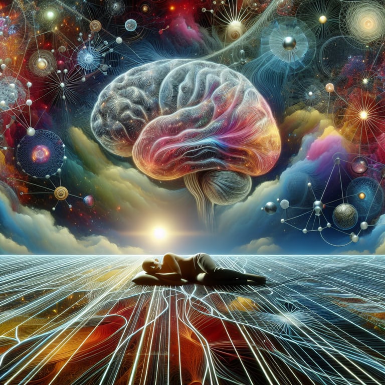 Sam's Sleep Challenges: An illustrative depiction of a child's struggle with ADHD and sleep disturbances, demonstrating the impact on daily concentration and school performance.