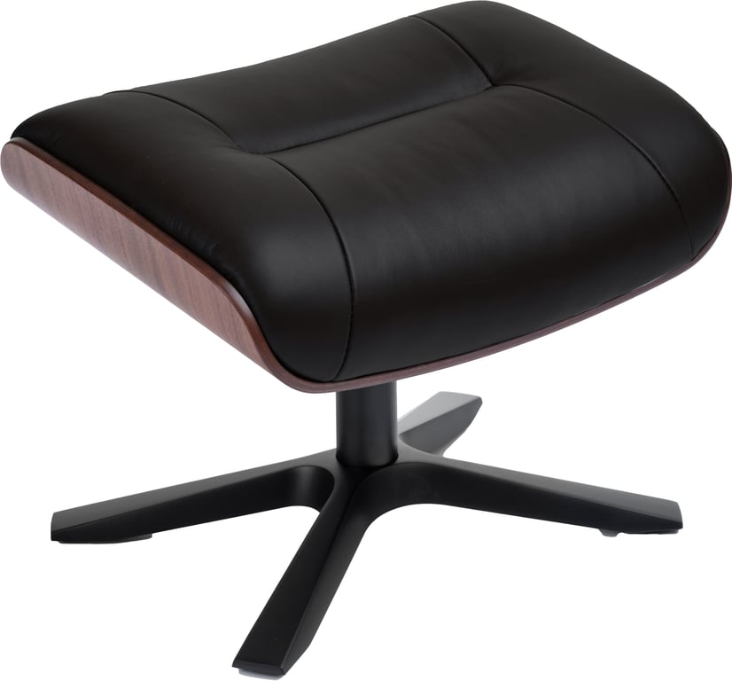 Bilde av Friend skammel (skrog i valnøtt eikefiner, quattro x-fot i svart aluminium, hud Fantasy 2514-89 Black )