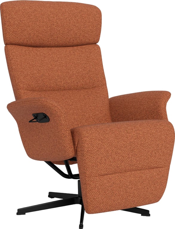 $Bilde av Conform Master recliner (svingfot svart alu, tekstil Etna 1497-32 Peach)