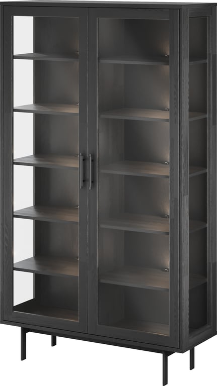 112 x 40, H 195 cm,  svartbeiset ask