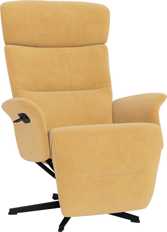 $Bilde av Conform Master recliner (svingfot svart alu, tekstil Velvety 1456-17 Mustard)