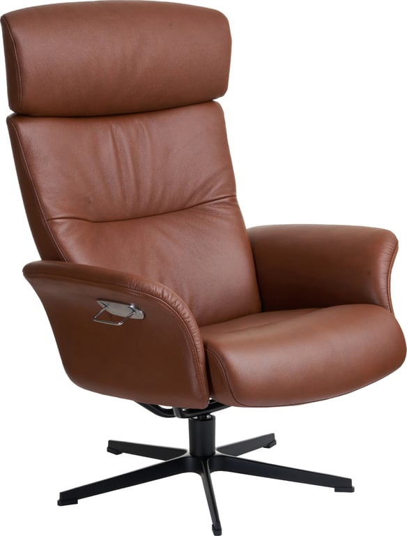 svingfot svart alu, hud Fantasy cognac 2514-65