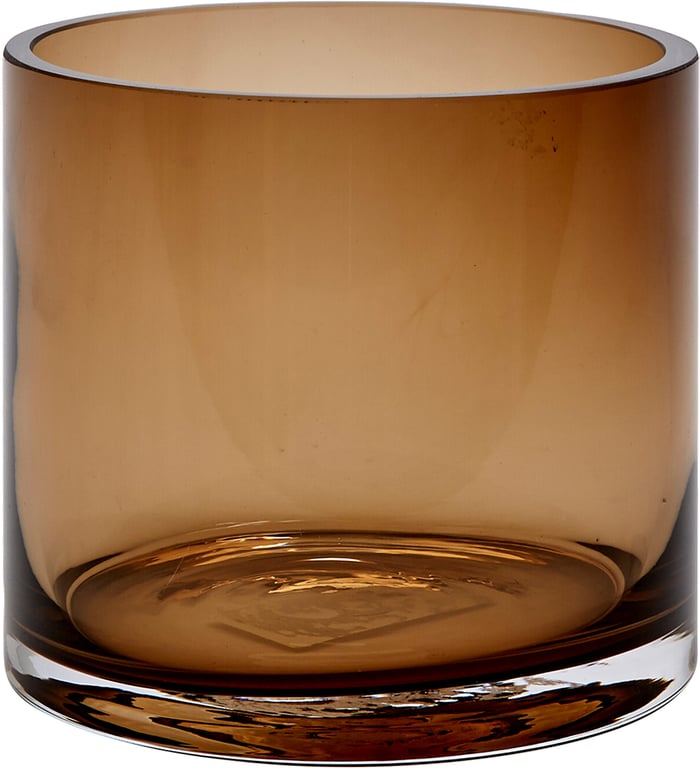 Ø 15 H 15 cm, glass, brun