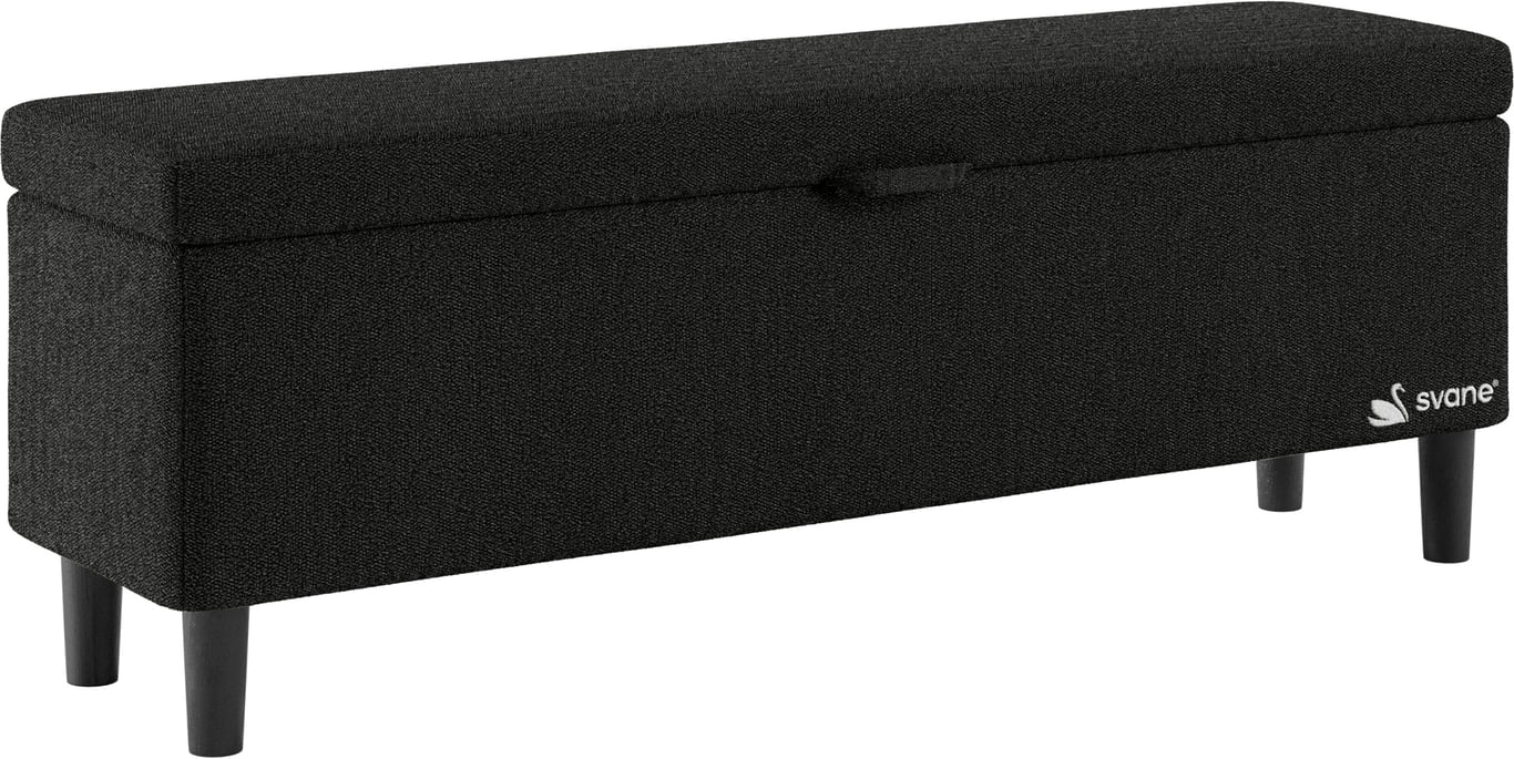 Bilde av Svane® Opera pall (Stoff Dream Graphite, ben Pin svart 14cm)