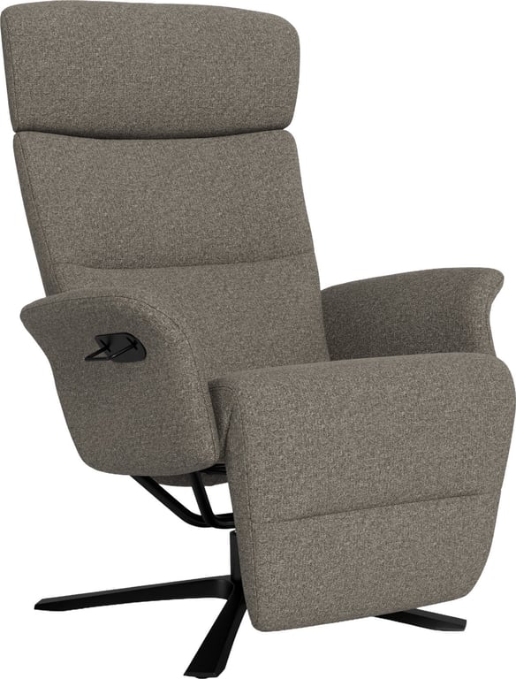 $Bilde av Conform Master recliner (svingfot svart alu Quattro, tekstil Etna 1497-77 Grey)