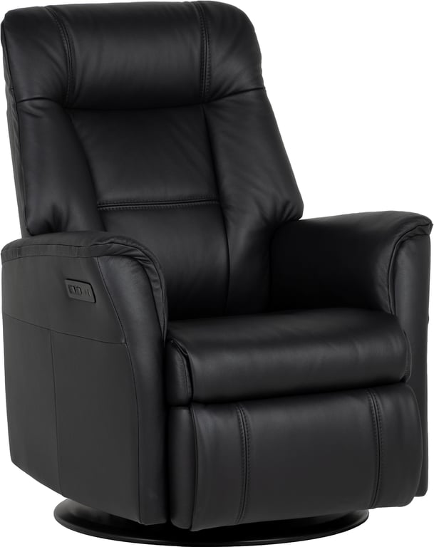 $Bilde av Harmony recliner (motorisert, m/gyngelås og varme, hud/PVC Essenza Nero)