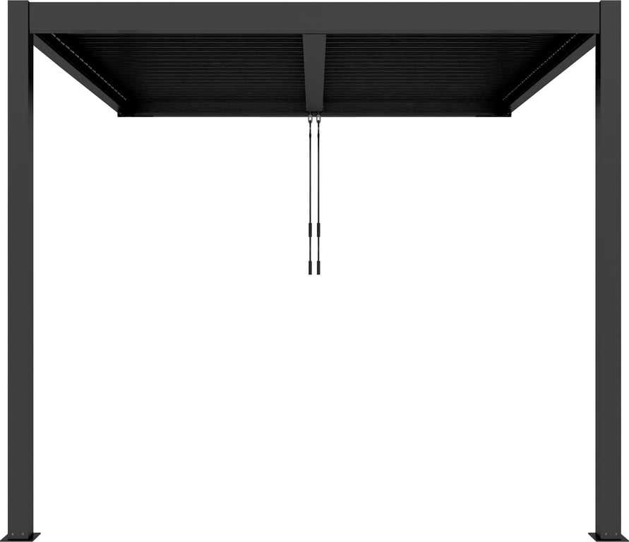 H: 230 cm, svart m/tak