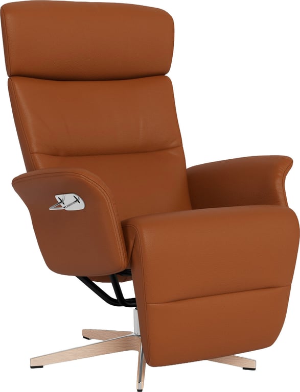 $Bilde av Conform Master recliner (svingfot ubeheik/alu hud Sorrento 2554-65 Cognac)