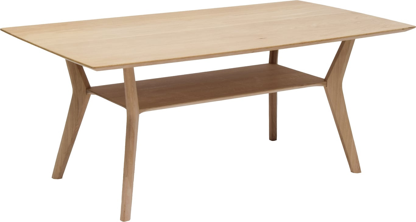 $Bilde av Thea sofabord 130 x 70, H54 cm (hvitfarget finert eik)