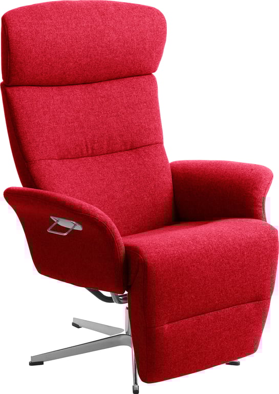 $Bilde av Conform Master recliner  (Svingfot alu stoff Facet Red 1326-37 )